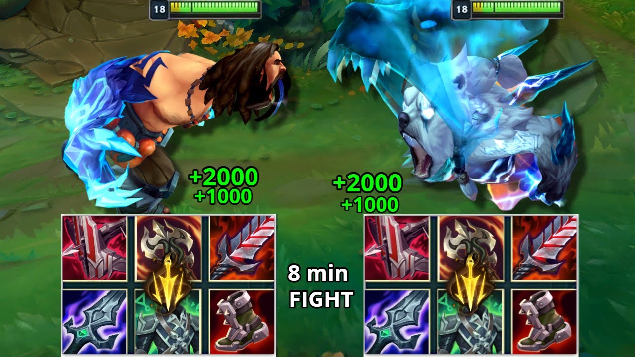 FULL LIFESTEAL UDYR vs FULL LIFESTEAL VOLIBEAR FULL BUILD FIGHTS! (8min)