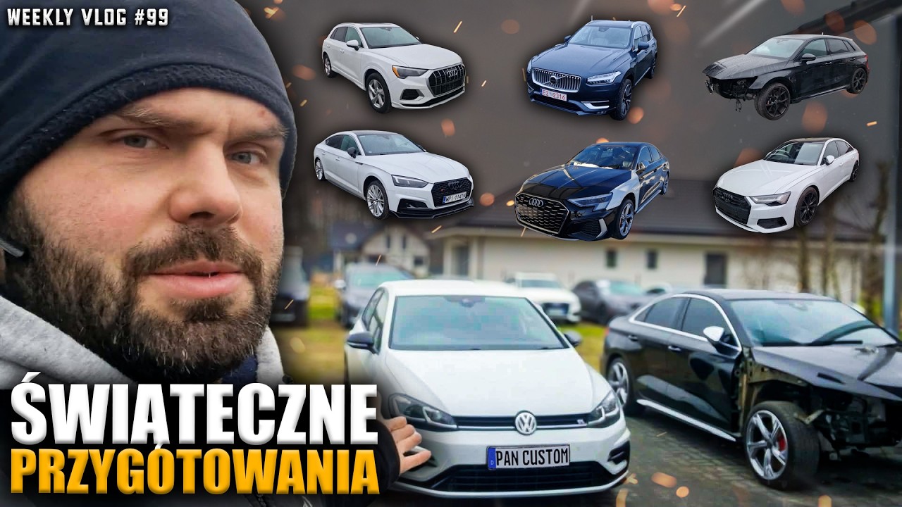 WEEKLY VLOG #99 PRZEDSWIĄTECZNE PORZĄDKI NA PLACU, RS3, S3, S5, 7,5R20, A6, Q3 I XC90 - DZIEJE SIĘ!