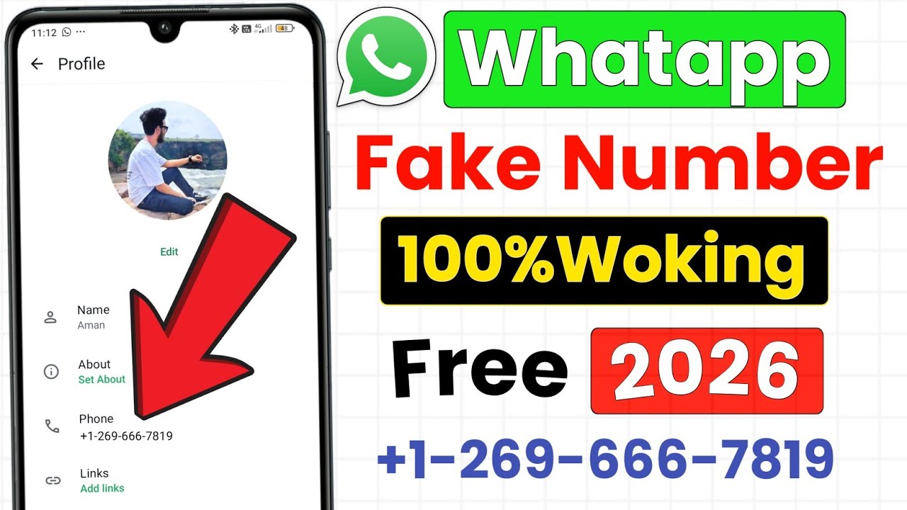 Fake Whatsapp Kaise Banta Hai 2026 | Virtual Number For Whatsapp | Free Virtual Number For Whatsapp
