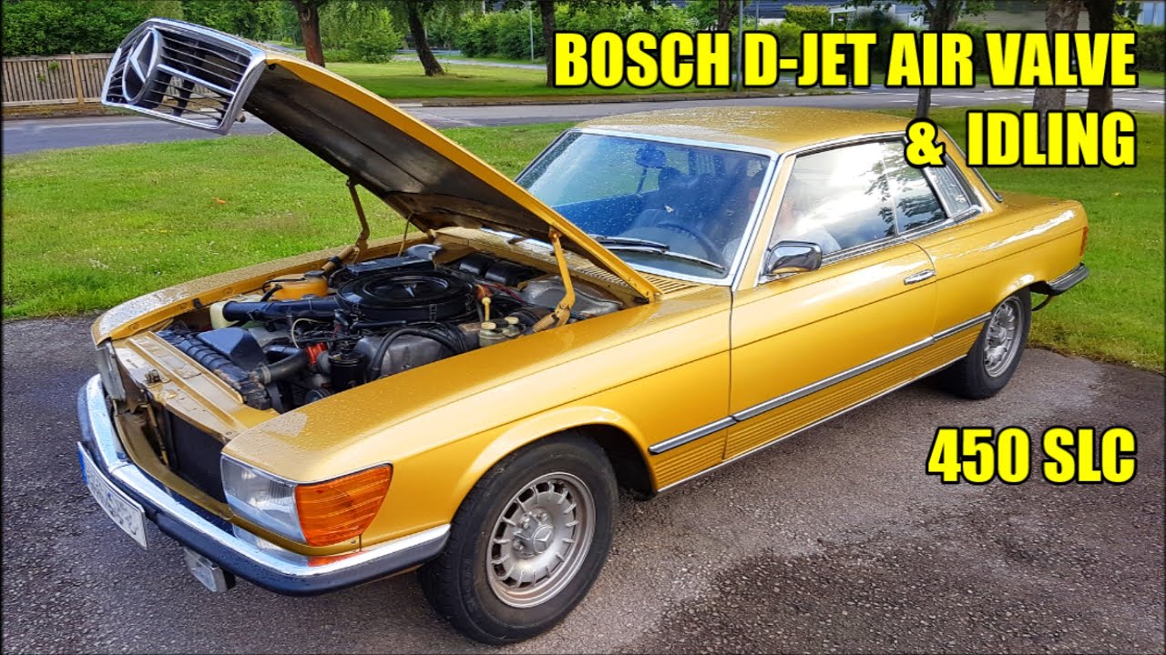 #33 Fixing auxiliary air valve and idling problem Mercedes 107 450 SLC, D-JET