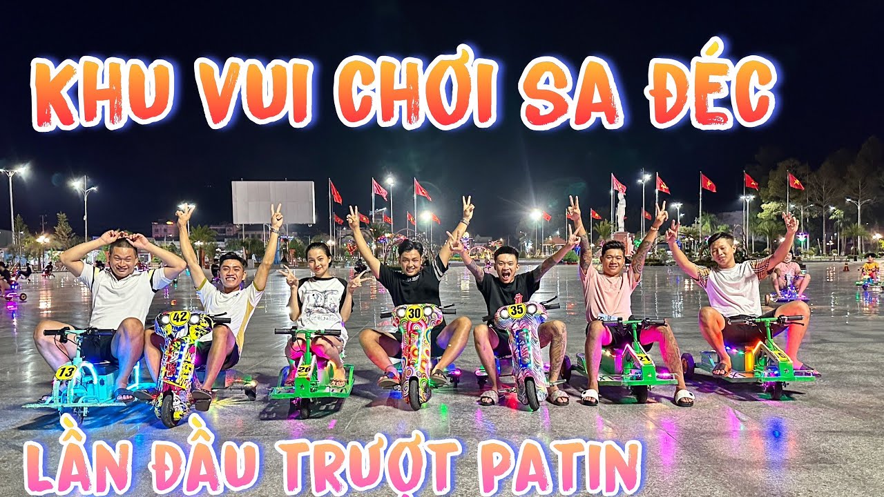 Quảng Trường Sa Đéc Trãi Nghiệm Trượt Patin và Xe Điện Cực Vui