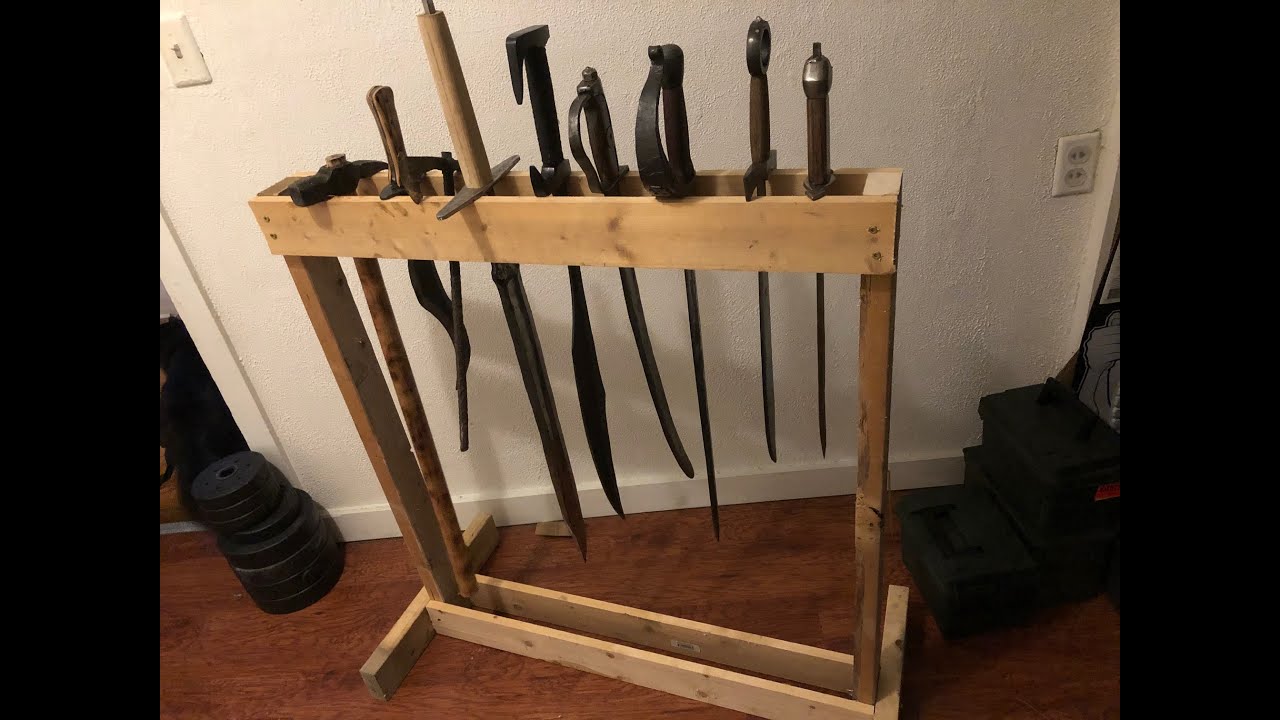How to make a simple sword rack