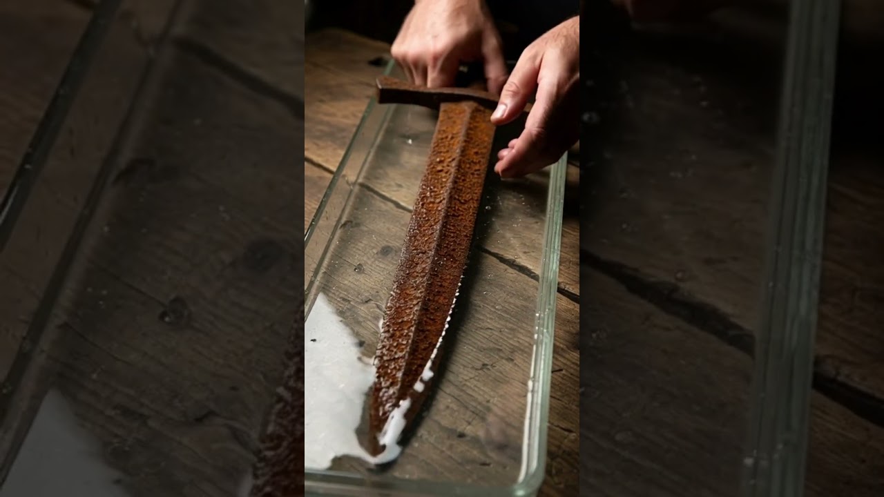 Extreme Rust Removal | Sword ASMR @