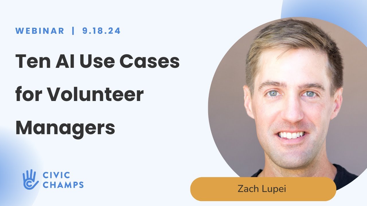 Ten AI Use Cases for Volunteer Managers