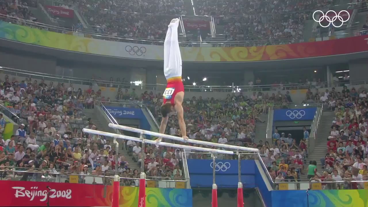 Participación de Manuel Carballo en barras paralelas - Juegos Olimpicos de Pekin 2008