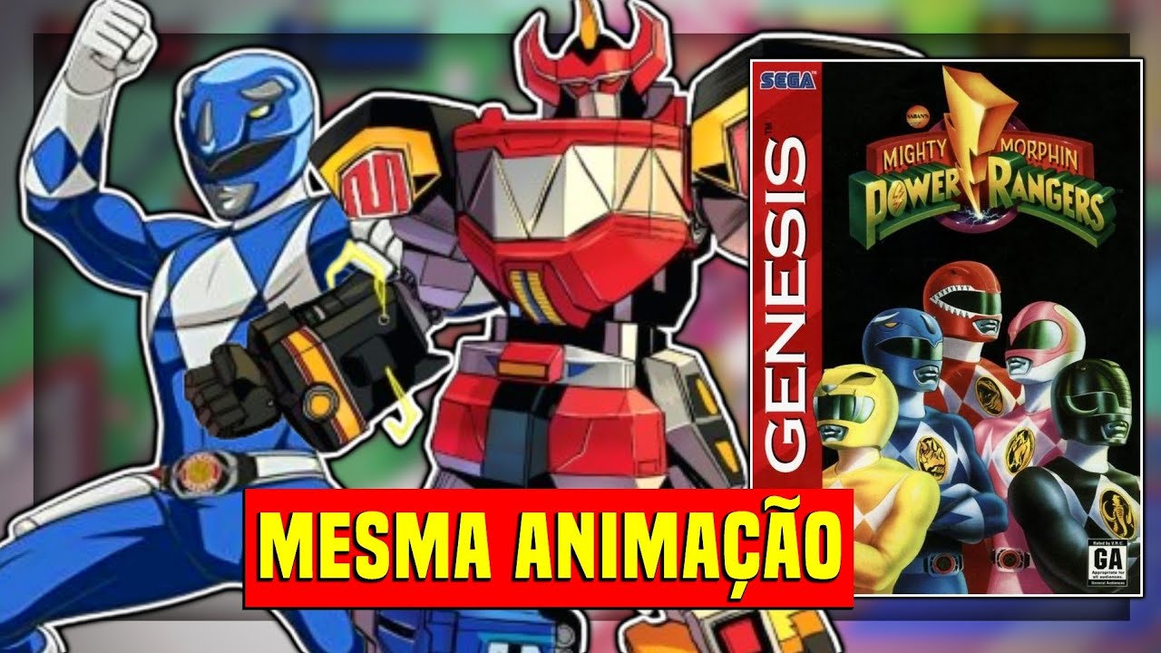 Esse Power Rangers do Mega Drive reciclou animação do Street Fighter