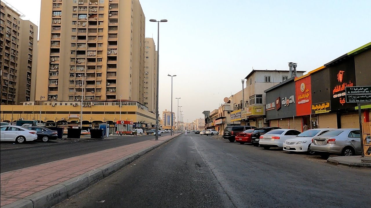 شارع التوبة عمائر اسكان الشرفية | تصوير 4K | جولة السيارة