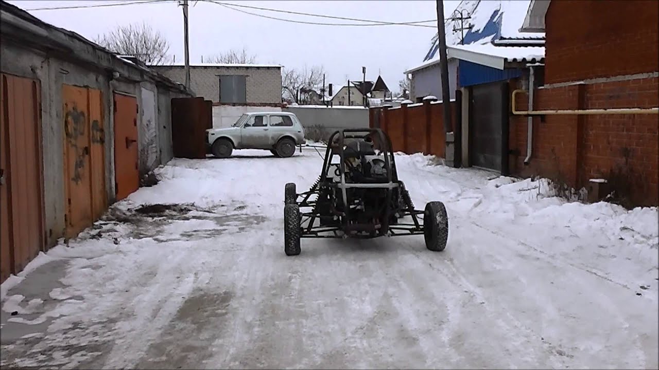 Самодельная багги из Оки. Готовность 85%. Тест-драйв (Home made buggy 85% done. Test drive)