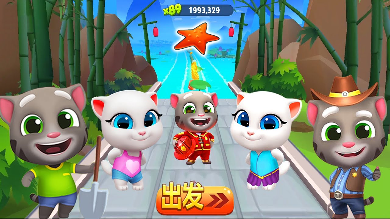 💥 Chinese Water Village Showdown - Talking Tom Gold Run Competition! 💥