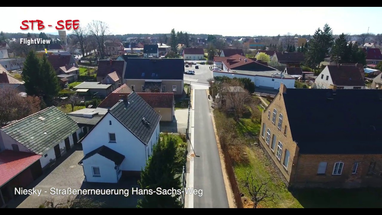 STB SEE - FlightView - Niesky - Stra&szlig;enerneuerung Hans-Sachs- Weg