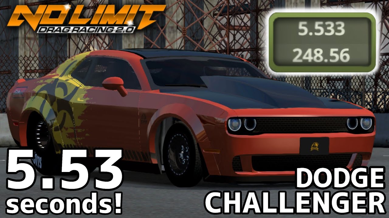 Fastest Dodge Challenger SRT Tune - 5.53 Seconds 1/4 Mile! No Limit Drag Racing 2.0