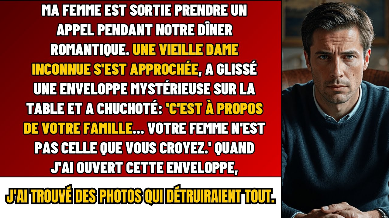 Ma Femme Répondait Au Tel. Quand Une Vieille Dame Est Entrée Avec Une Enveloppe: «Votre FAMILLE…»
