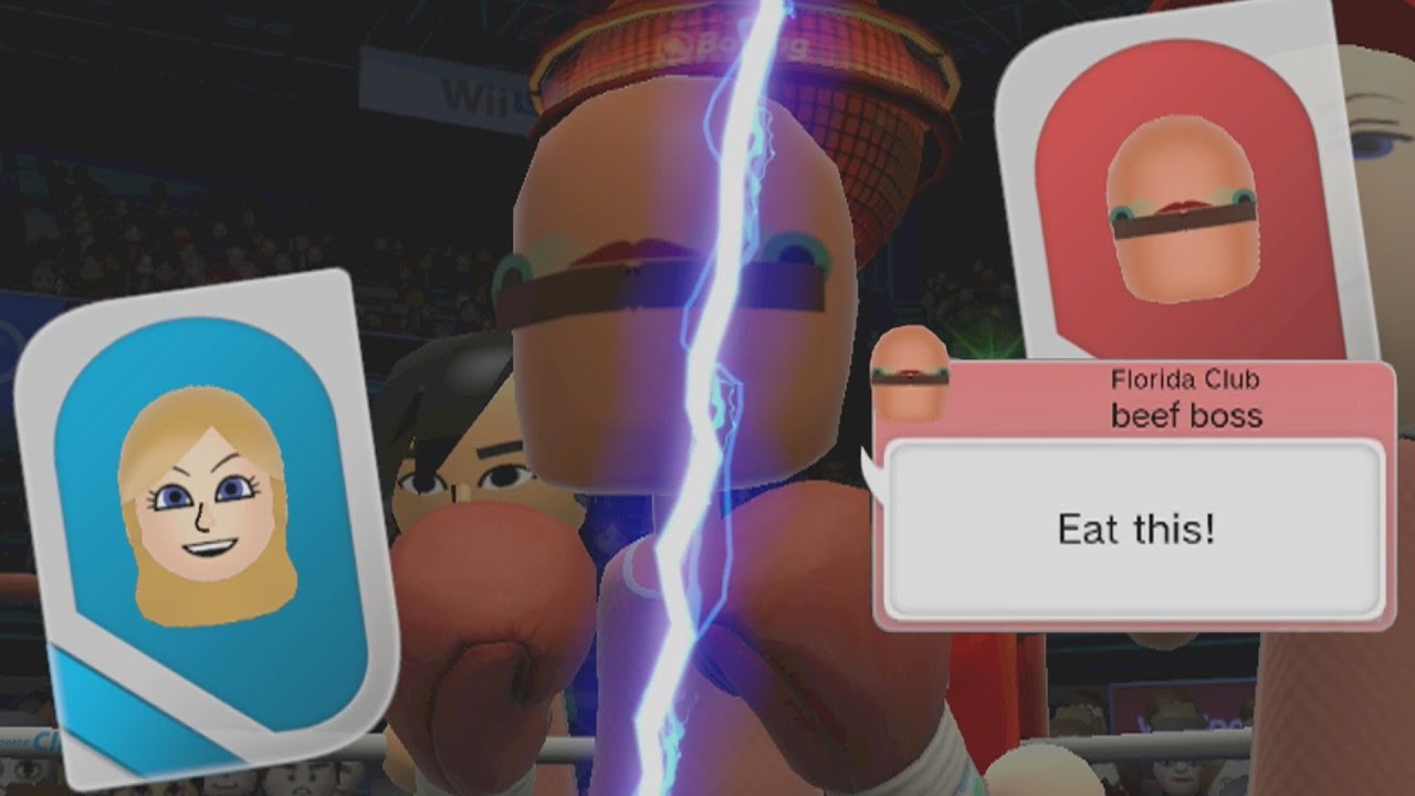 beef boss plays wii sports club online for the first time
