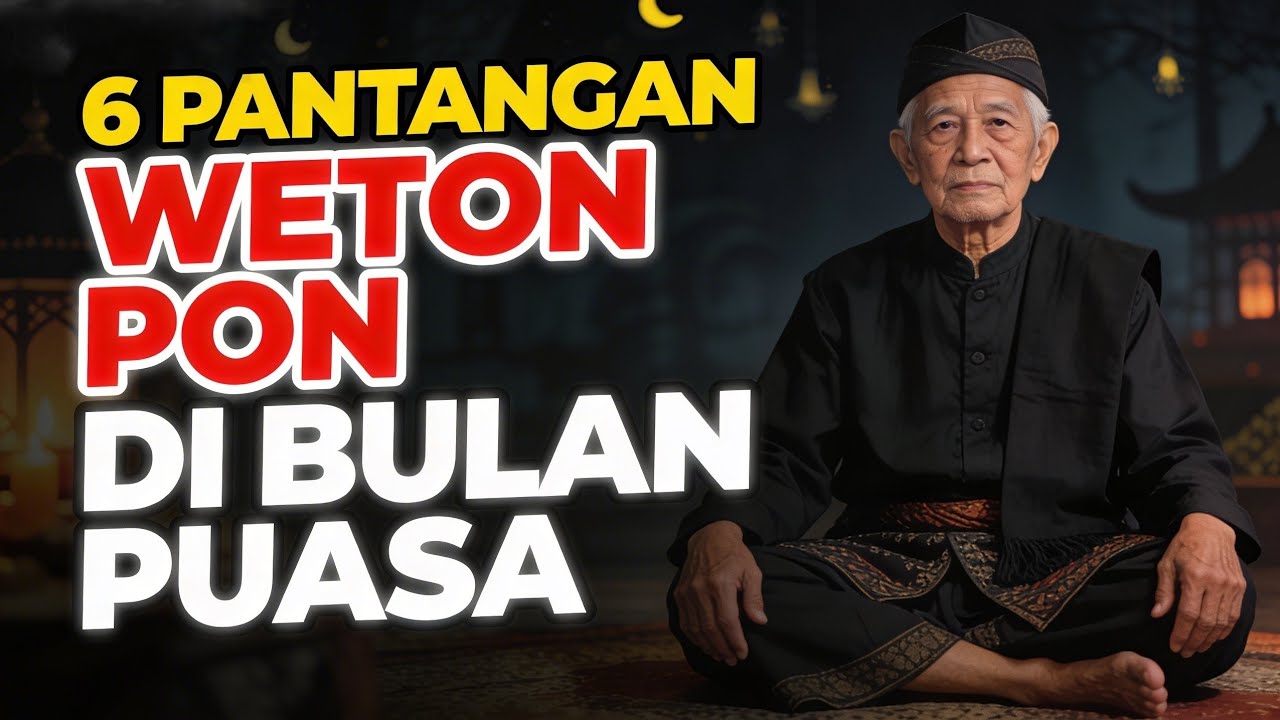Waspada ⚠️ 6 Pantangan Weton Pon Di Bulan Puasa ! No 6 Jangan Di Sepelekan