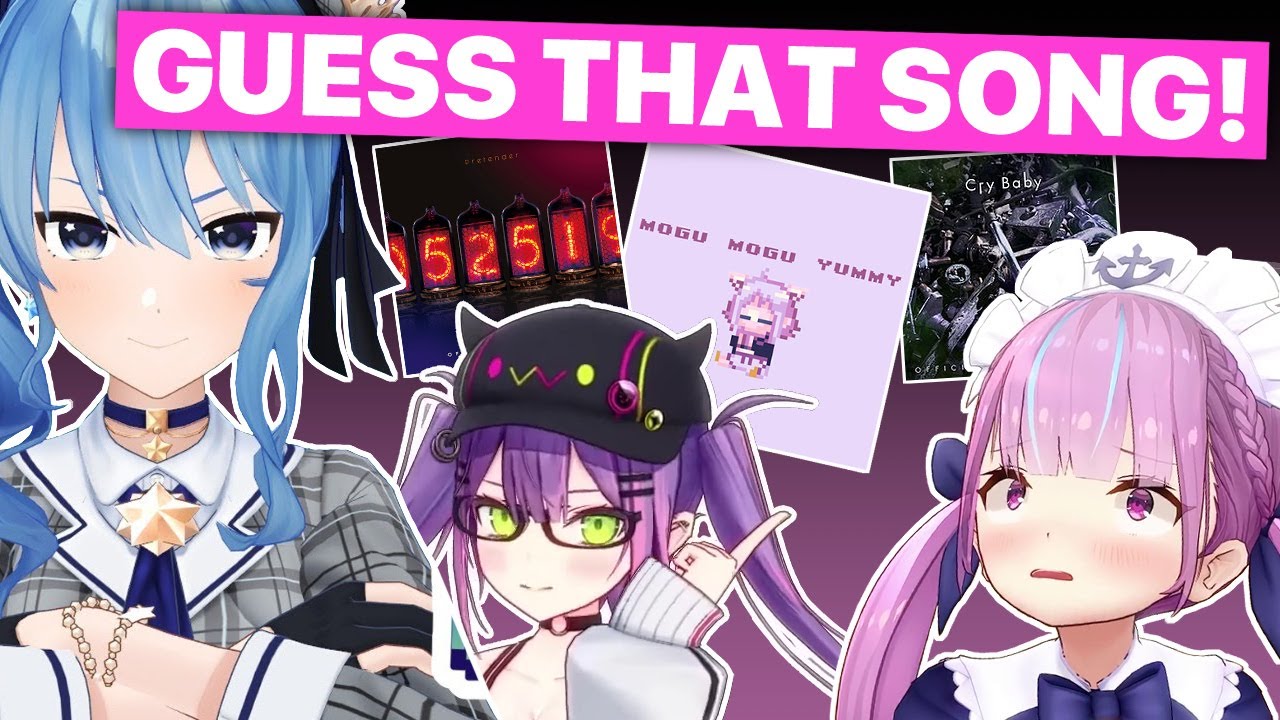 StartEnd Plays Guess That Song (Aqua, Suisei & Towa / Hololive) [Eng Sub]
