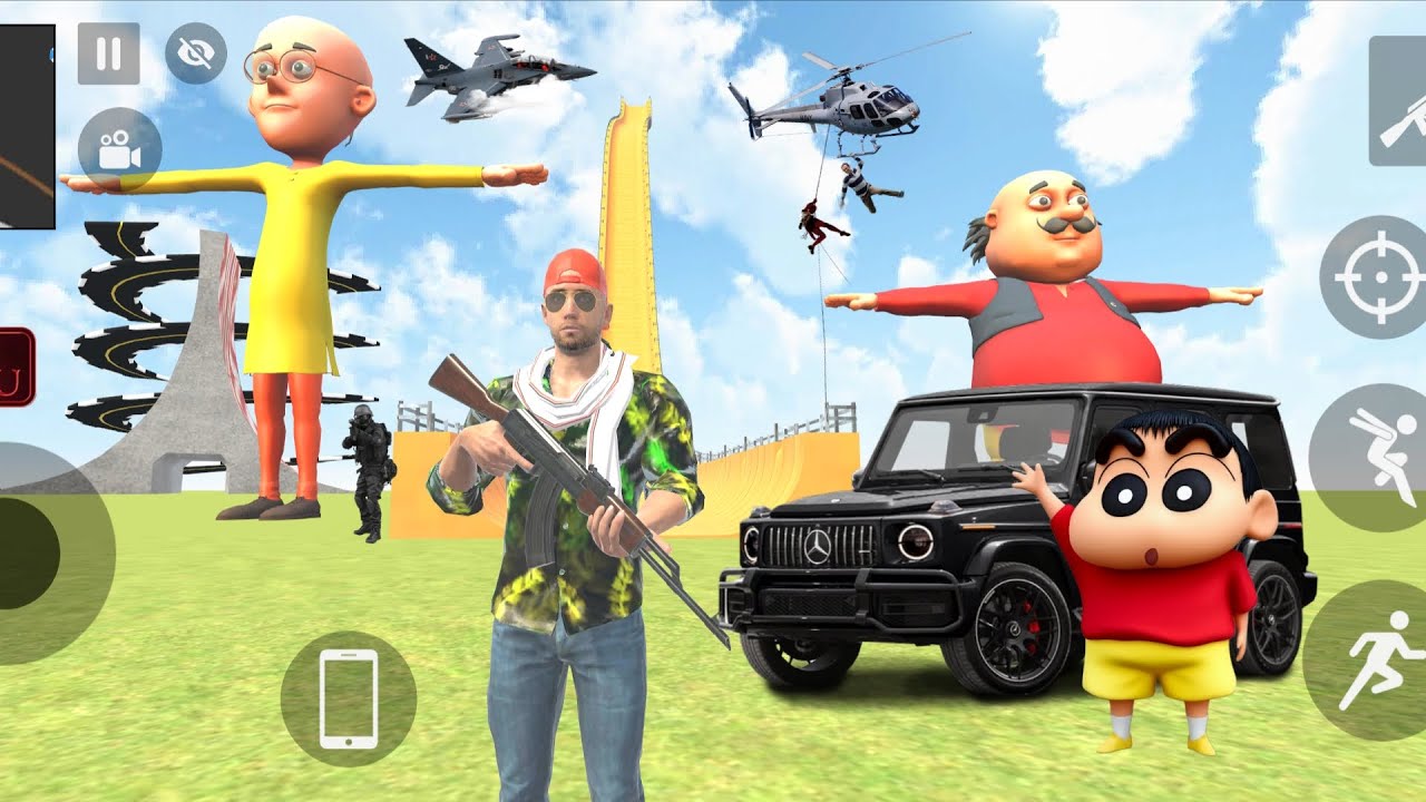 Franklin ke City main aaya Mega Ramp 💥🚨Indian Theft Auto simulator 🤩💥 Indian Bike Driving 3d Game 💥🤯