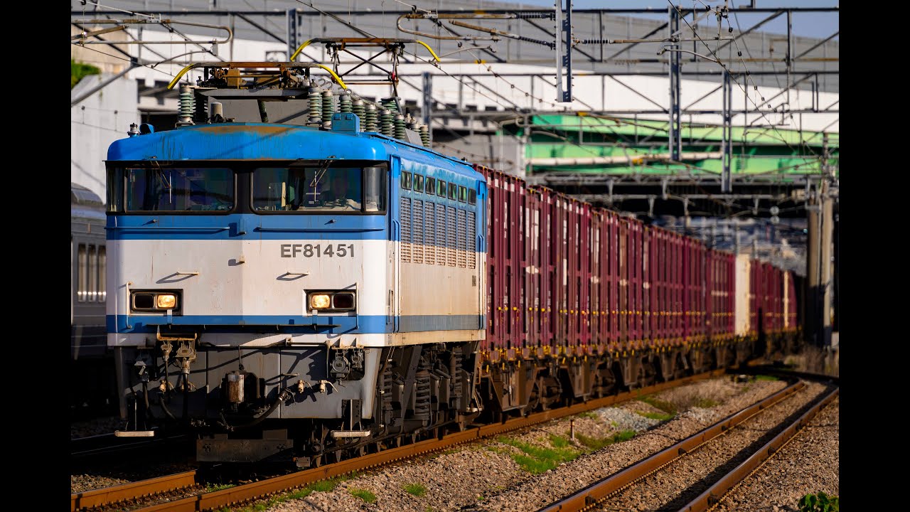 【8057レ】EF81 451 [門]＋コキ14B