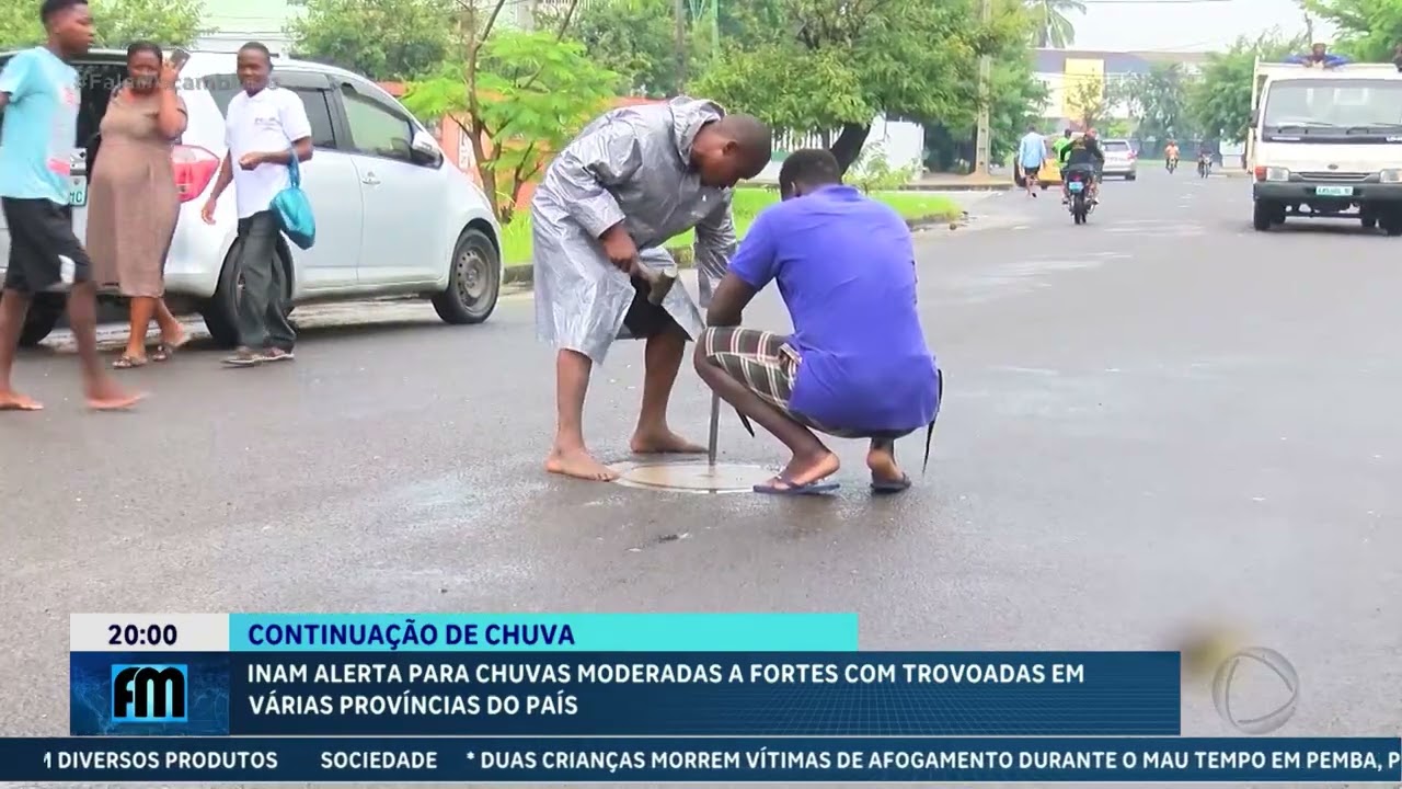 INAM prevê continuação de chuvas fortes com trovoadas e ventos em várias províncias