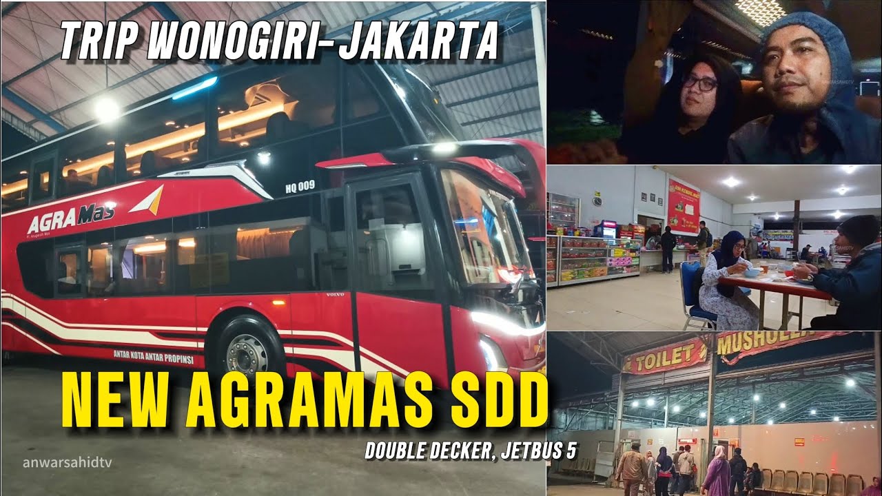 TRIP BUS AGRAMAS DOUBLE DECKER WONOGIRI-JAKARTA | ALL NEW JETBUS 5‼️