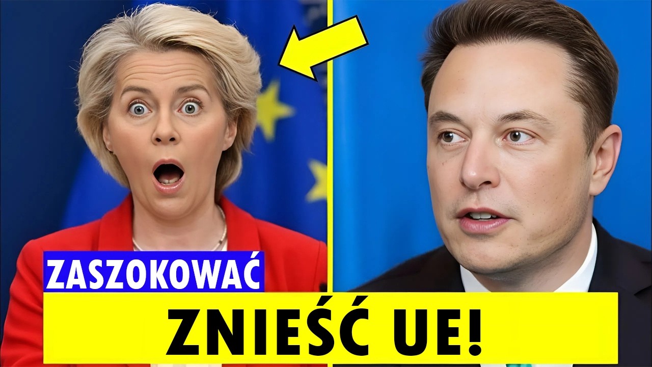 1 MINUTĘ TEMU: Znieść UE! &ndash; szokujące wezwanie Muska do rozwiązania Unii Europejskiej.
