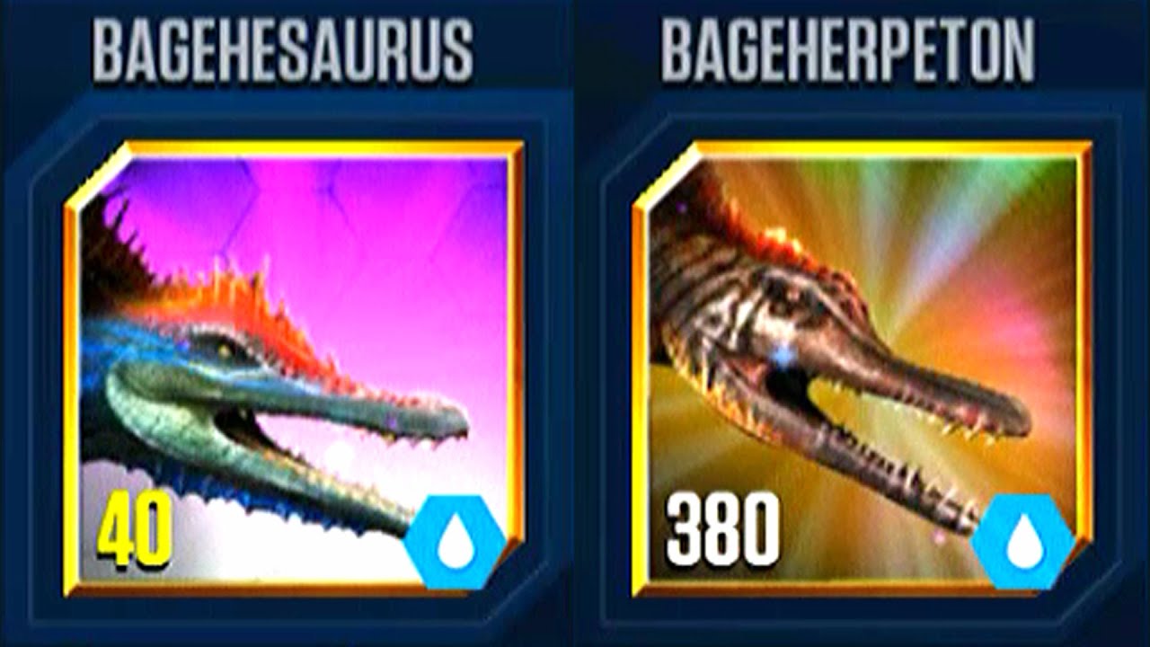 DOMINION TOUR BAGEHESAURUS VS BAGEHEPETON | JURASSIC WORLD THE GAME