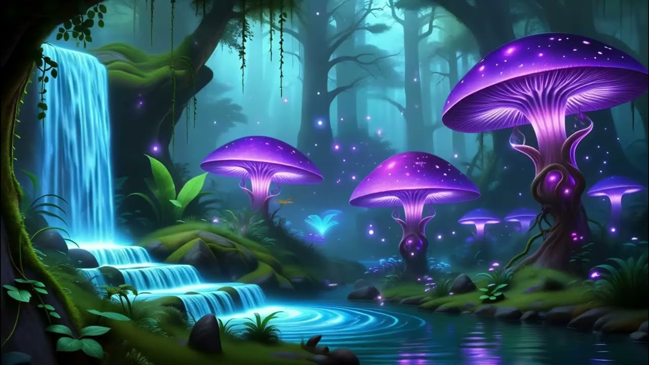 💧 Peaceful Water Stream & Fantasy Forest 🌿 Relaxing Music for Meditation & Calm Productivity ✨