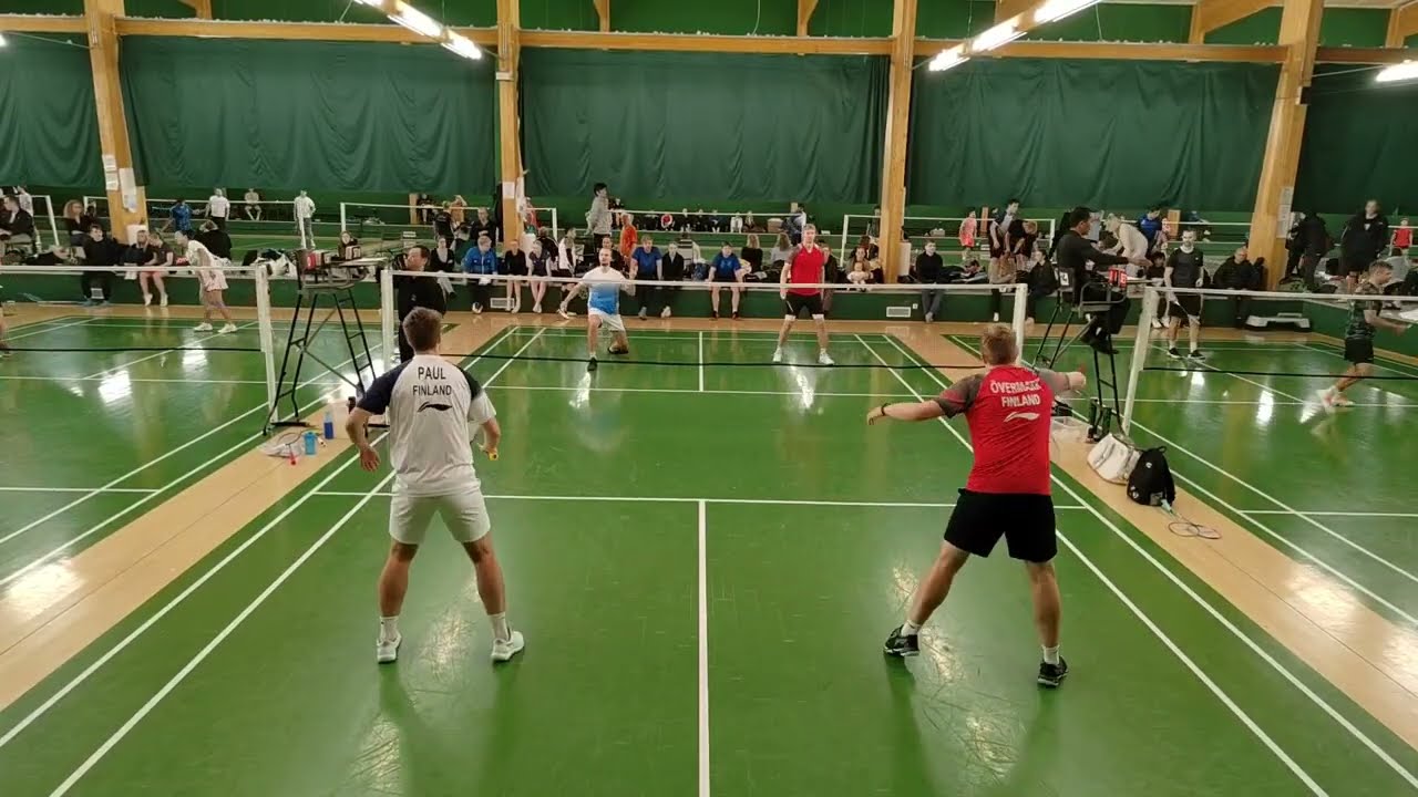 MDV Sulkapallo Semifinaali - Paul/Honkanen vs Lahtinen/Övermark