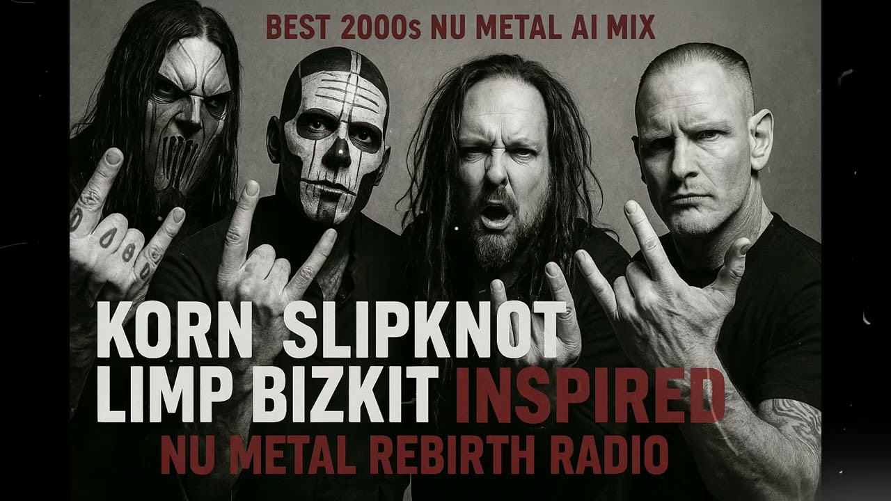 Best 2000s Nu Metal AI Mix | Korn Slipknot Limp Bizkit Inspired (Vol.1) Nu Metal Rebirth Radio