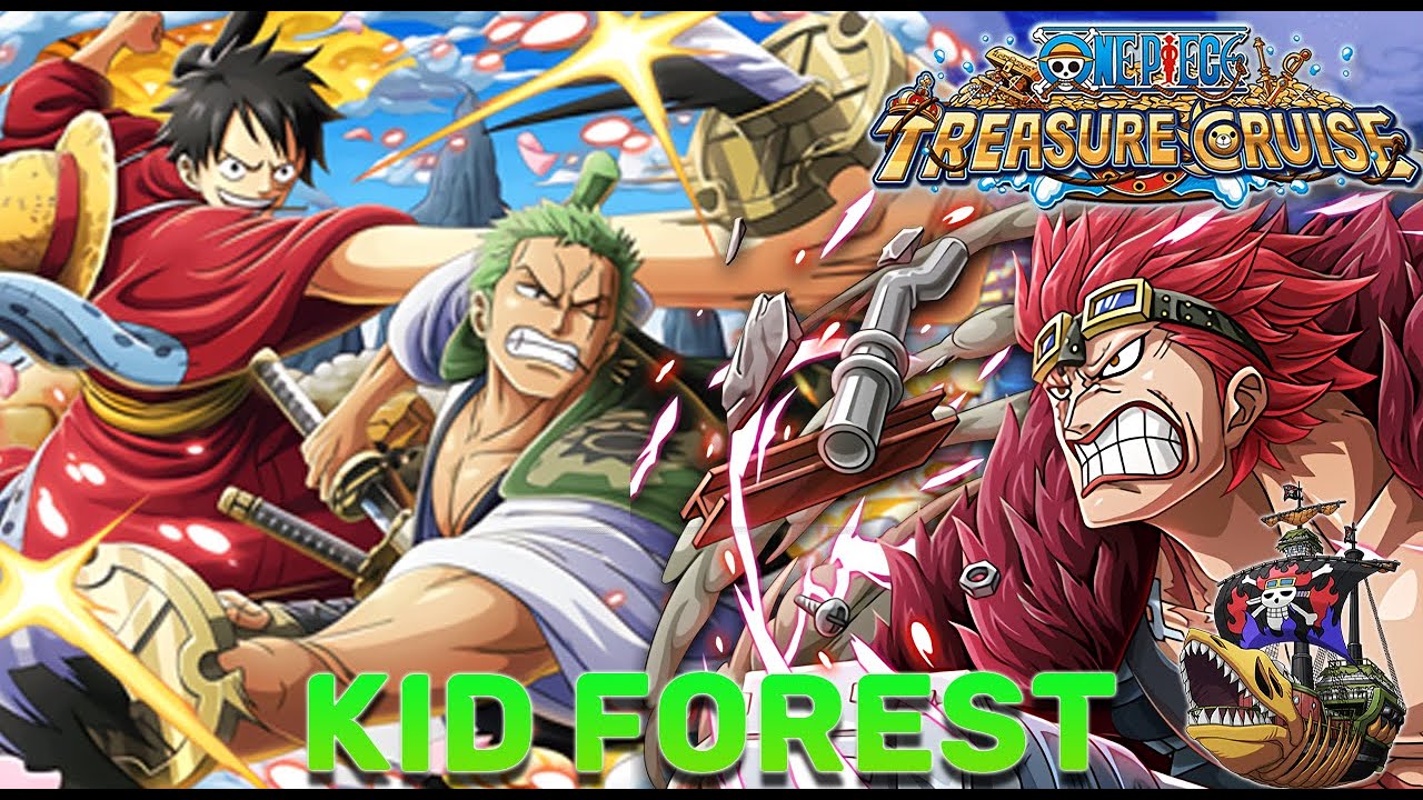 OPTC Luffytaro Zorojuro vs Kid Forest (特訓の森 磁場 トレクル)