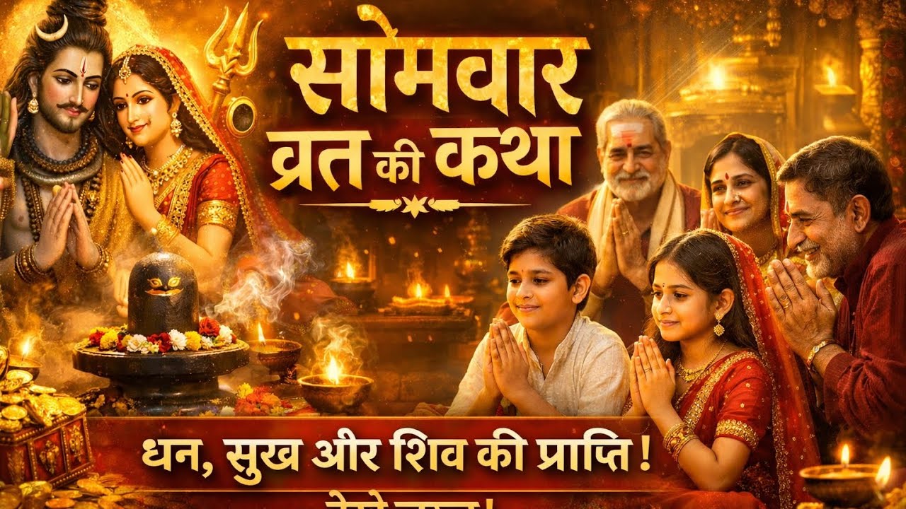 मृत बालक जीवित हुआ 😳 | सोमवार व्रत की सच्ची और चमत्कारी कथा  🙏
