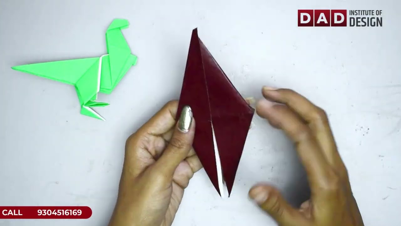 Поделка из бумаги в виде птички своими руками 🐦 | Простая поделка из бумаги для детей | Институт ...
