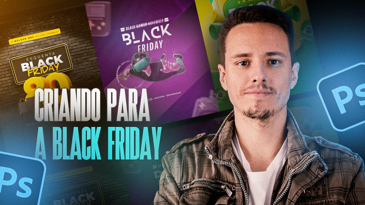 Criando Flyer para a Black Friday no Photoshop - Artes para as Redes Sociais