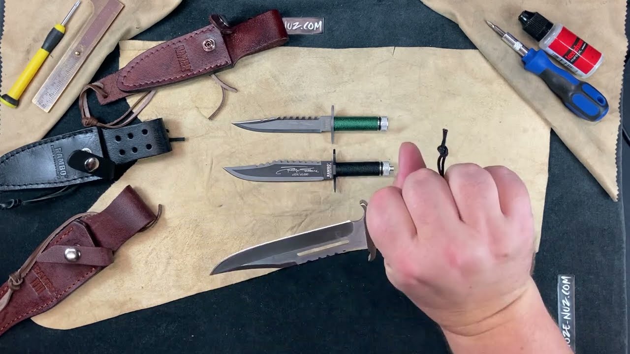 3x RB9431-RB9433 RAMBO Mini Rambo First Blood Bowie