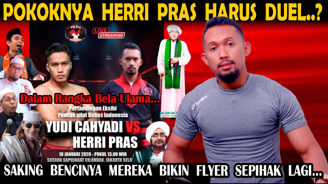 Klarifikasi ⛔ Tgl 18 Januari 2026 Herri Pras Akan Tarung Bebas Lawan Muhibbin Habib Adi Hidayat