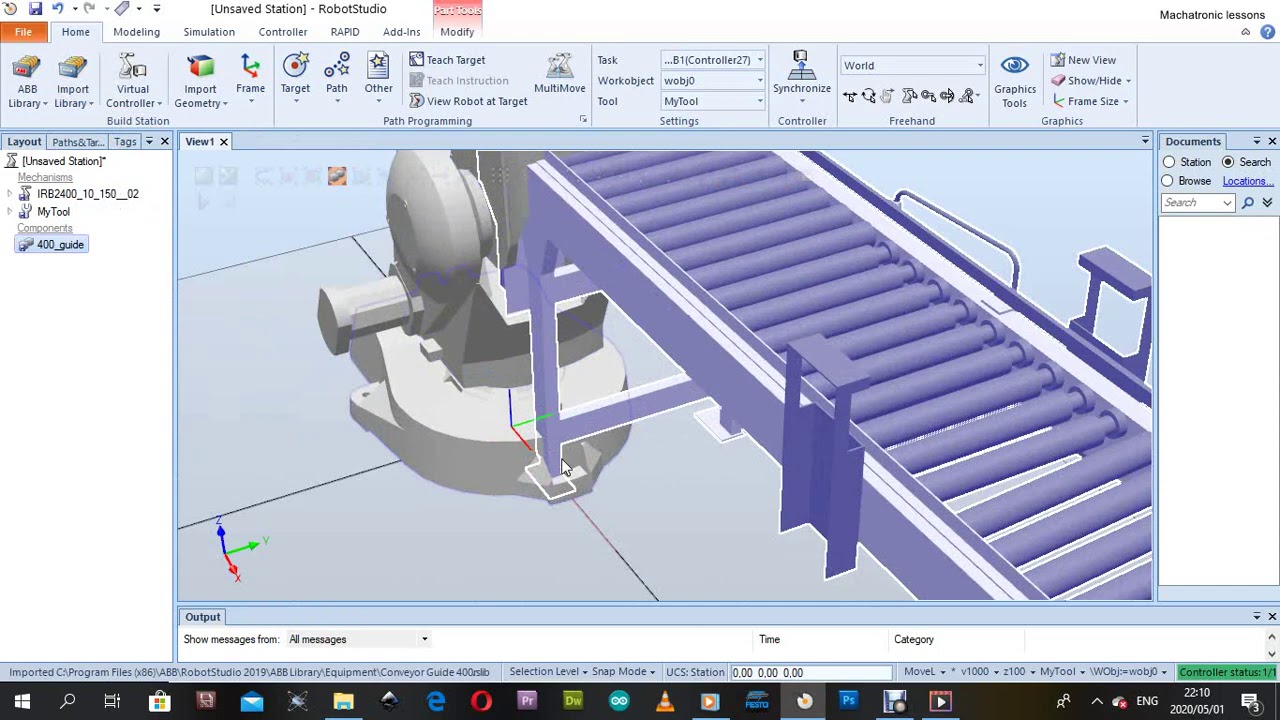 ABB ROBOTSTUDIO pick and place