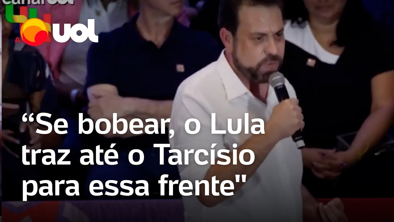 Boulos pede frente ampla em SP: 'Se bobear, Lula traz até o Tarcísio'
