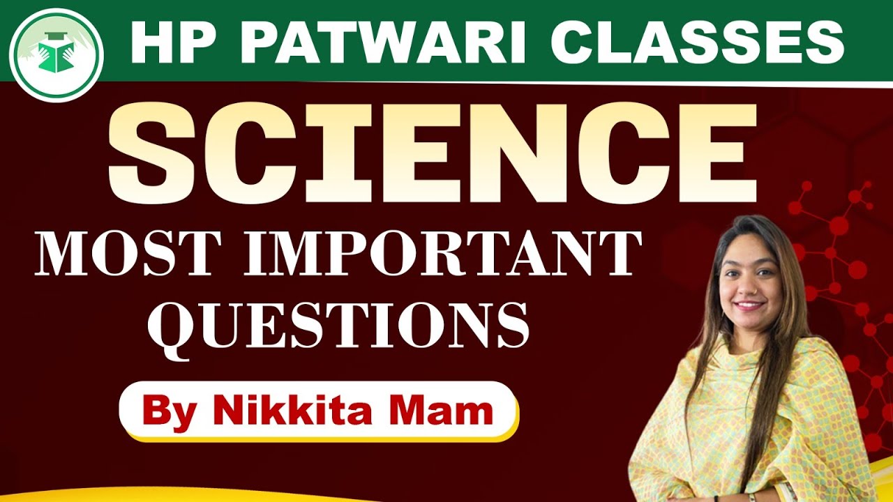 HP Patwari Classes | Science | Most Important Questions | By Nikkita Mam