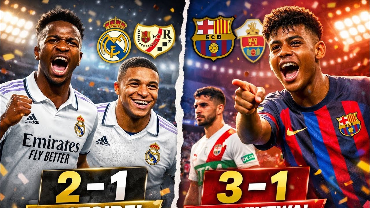 Rudy fé yon bél rale sou Real ak Barcelone nan liga a 