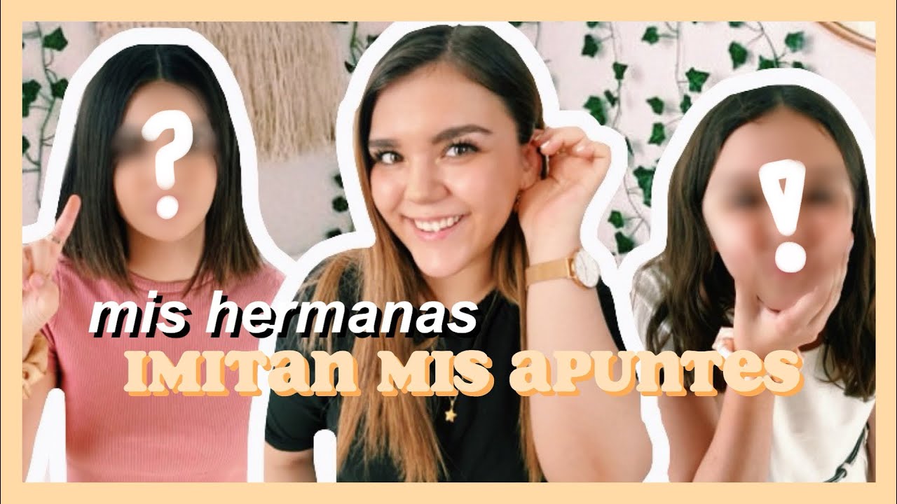 Mis hermanas imitan mis APUNTES 🤯 sale mal ❌