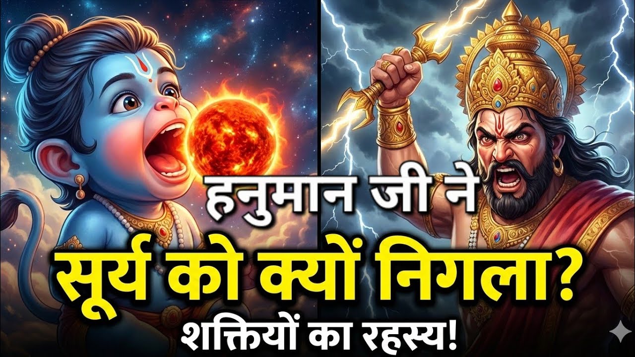 ​जब नन्हे हनुमान ने सूर्य को फल समझकर निगल लिया! ☀️ | बाल हनुमान की अद्भुत लीलाएं @Story_time31 
