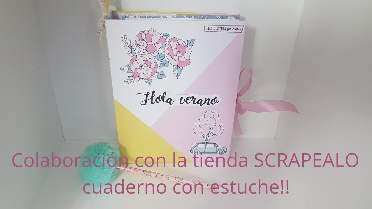 Colaboración con la tienda SCRAPEALO cuaderno de dibujo!!