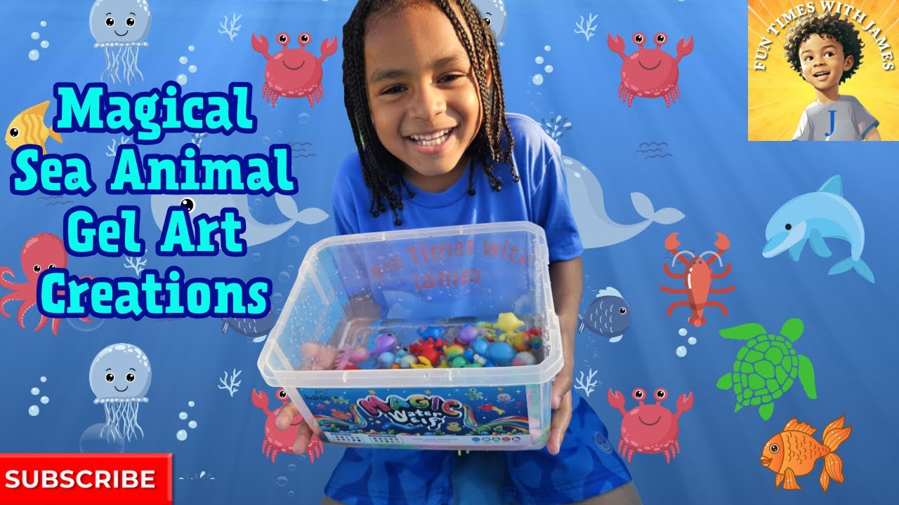 FUN Magical Sea Animal Gel Art Creations: So Much Fun!