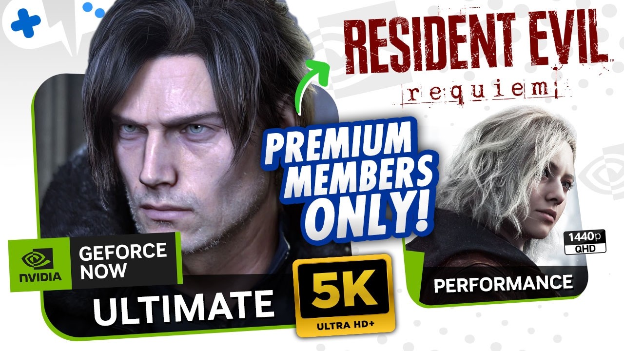 Resident Evil REQUIEM GeForce Now ULTIMATE и уровни производительности | До 5K!