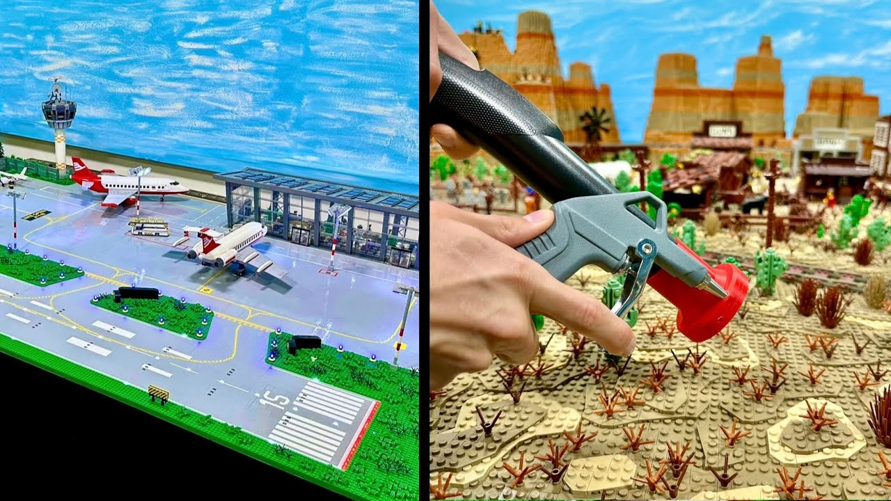 LEGO Flughafen endgültig fertig und komisches neues Gerät gebaut...