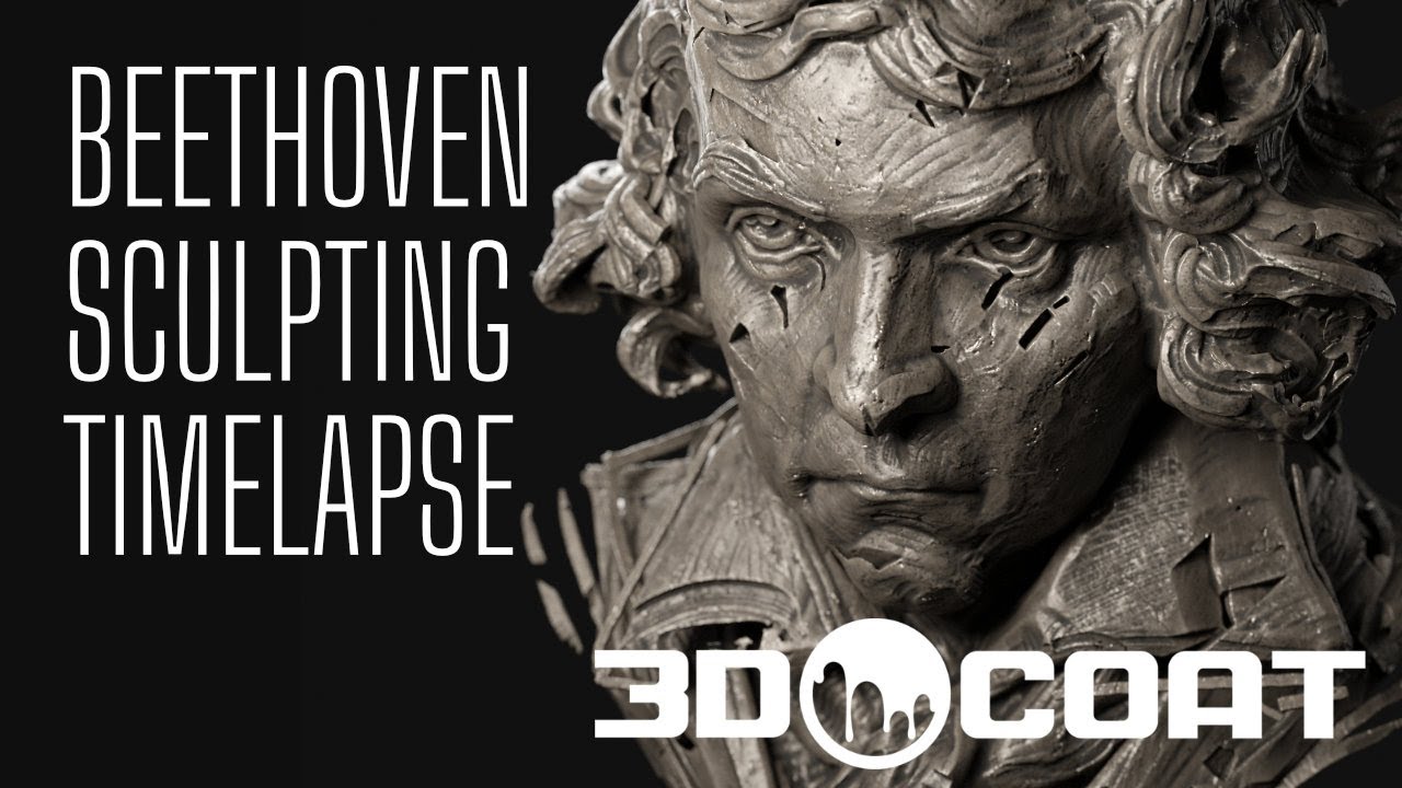 Beethoven Sculpting Timelapse - 3DCoat