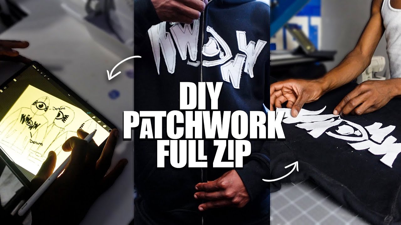 Making a Distressed Denim Full Zip Hoodie | WILLY