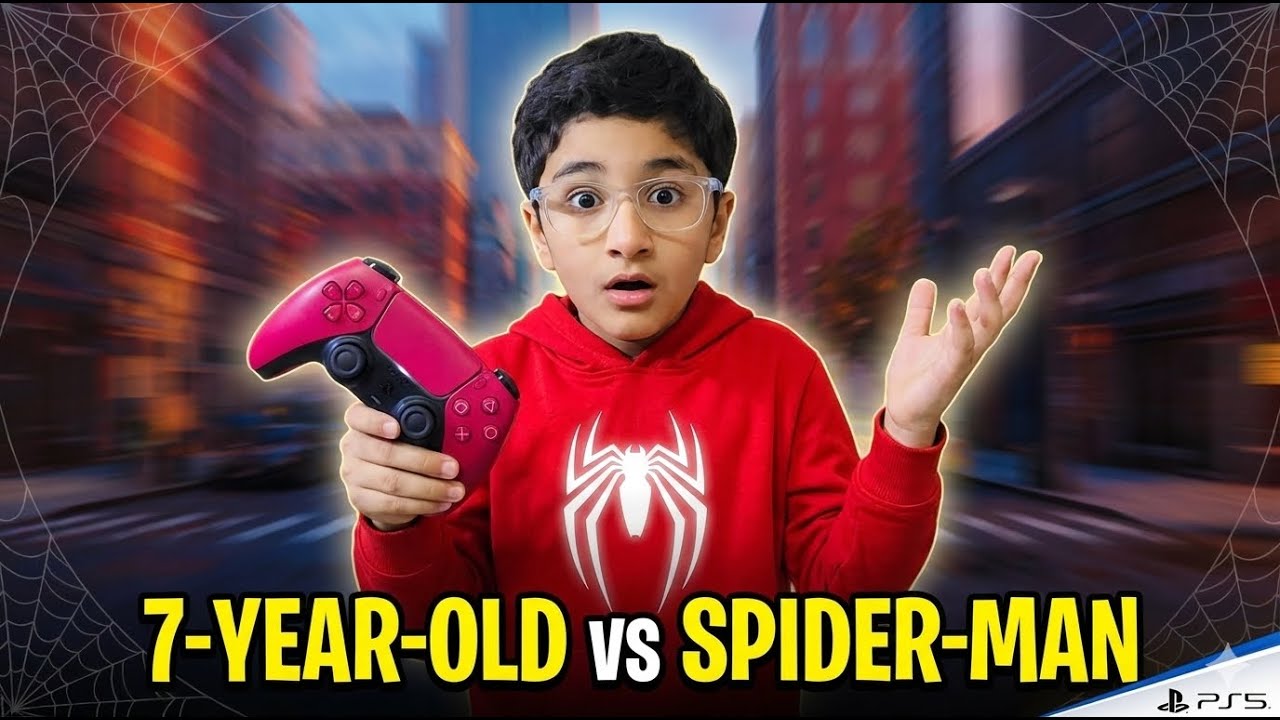 7-Year-Old Playing Spider-Man Remastered | PS5 Gameplay & Commentary #SpiderMan #ps5