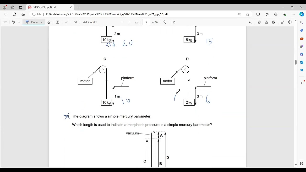 IGCSE Physics 0625/12/O/N/21
