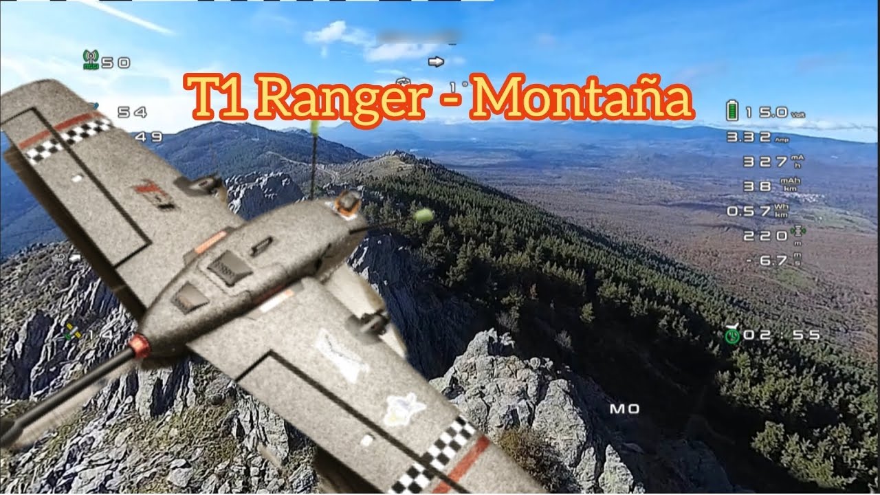 T1 Ranger vuelo sobre montañas 🤩 #rcplane #fpv #hd #walksnail 