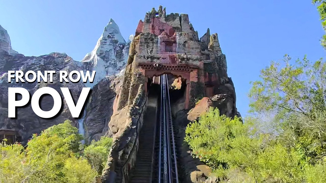 Expedition Everest Front Row POV | Full Ride 4K